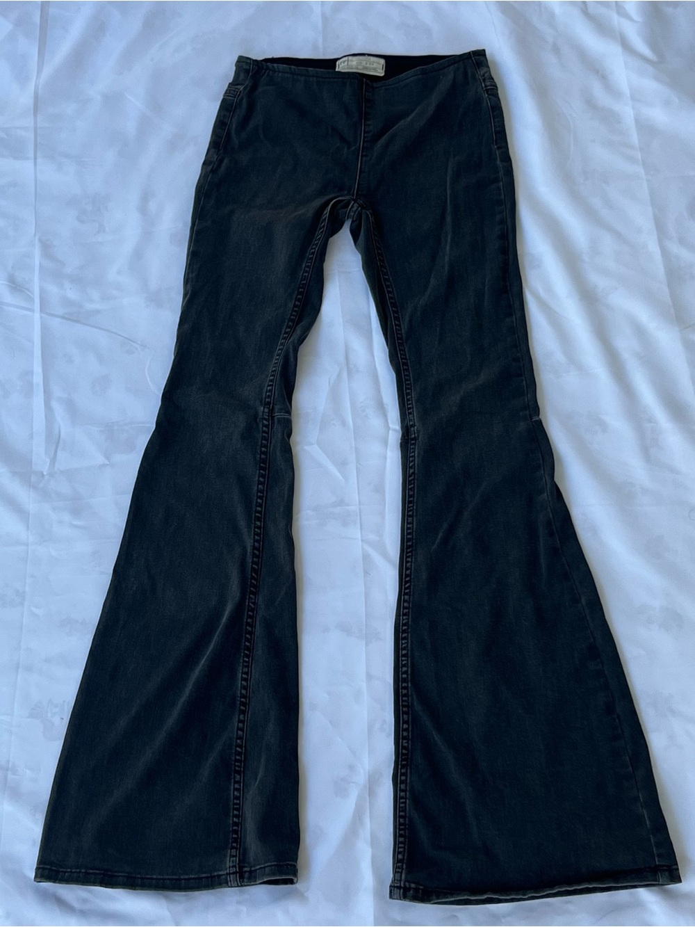 Free People Black Flare Jeans - Wide Leg